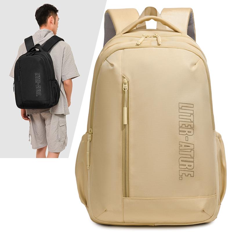 

Sports Backpack Men s Water-Repellent Oxford Travel Computer Backpack Large Capacity Student Schoolbag жовтий