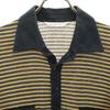 PIA SPORTS Border Pattern Short Sleeve Polo Shirt 4 Yellow Men's Used