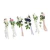 Wedding Chair Back Flower Artificial Lifelike Full Shape Rich Layers Elegant Rose Wedding Party Chai