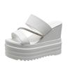 Fashion Comemore Increase Height Thick Bottom Sandals Fashion Wedges 10cm Super High Heel Women Shoes Casual Fish Mouth Sandal Slippers