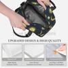 Boho Sun Moon Stars Black Mystical Insulated Lunch Bag Thermal Bento Bags with Adjustable Shoulder Strap for Picnic Beach Travel
