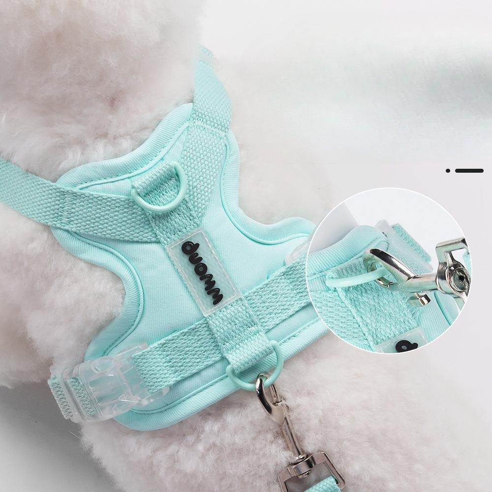 Dog Leash Small Dog Teddy Bichon Bear Vest Type Breathable Chest Strap To Prevent Breaking Free Pet Outdoor Dog Walking Leash