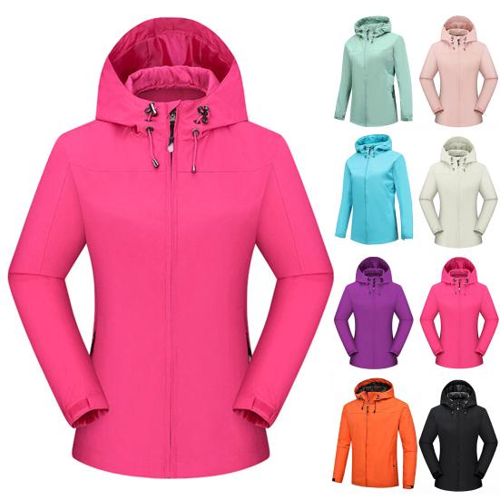 

Сплошной цвет Женская куртка Стильная супер мягкая холодная молния Верхняя одежда для ежедневного ношения Ветрозащитная