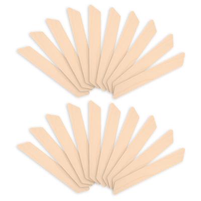 20pcs Wax Spatulas Wooden Handle Waxing Facial Applicator Sticks Hair Removal Sticks