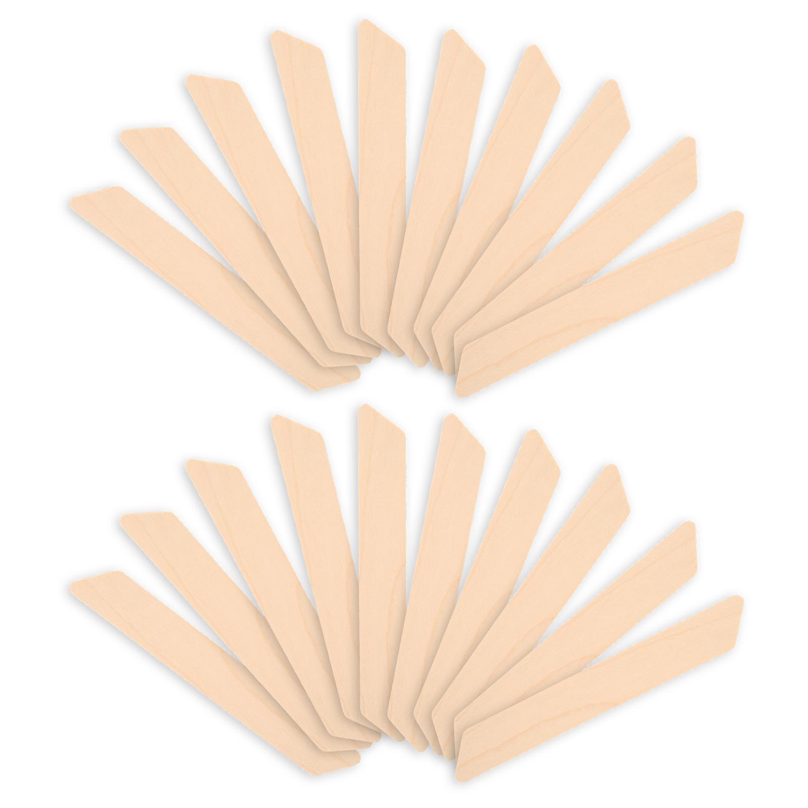 

20pcs Wax Spatulas Wooden Handle Waxing Facial Applicator Sticks Hair Removal Sticks