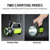 LED Strong Searchlight Flashlight Portable Hand Lamp Rechargeable 2 Lighting Modes Emergency Hiking Camping Energe Saving Torch