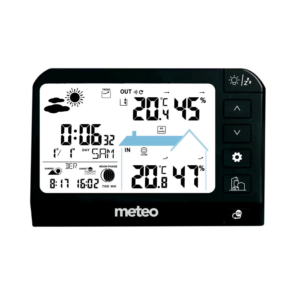 Meteo Sp204 Weather Station Hygrometer Outdoor Sensor Dcf