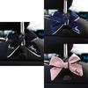 Creative Car Butterfly Bow Hook Multi-functional Backseat Hook For Car Interior Abs+cloth Bow Black Love Butterfly Bow Black Hook