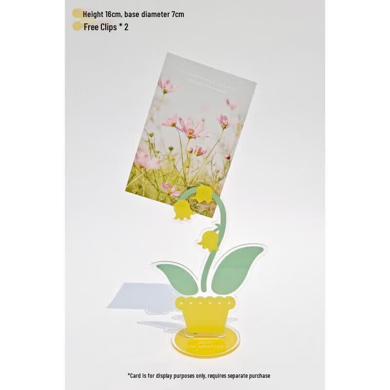 Taodudu Cute Acrylic Flower Desktop Memo & Photo Clip Stand