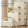 Stackable Flip-Top Clothes Cabinet with Wheels - Large Folding Storage Box with No Assembly Required