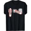 European Size Racing Pedal Canvas Shoes Printed T-Shirt, Drift Fun Driving Enthusiast Loose Short-Sleeve Men's Top