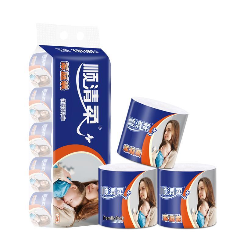 Shunqingrou 5-Ply Dissolvable Cored Toilet Paper