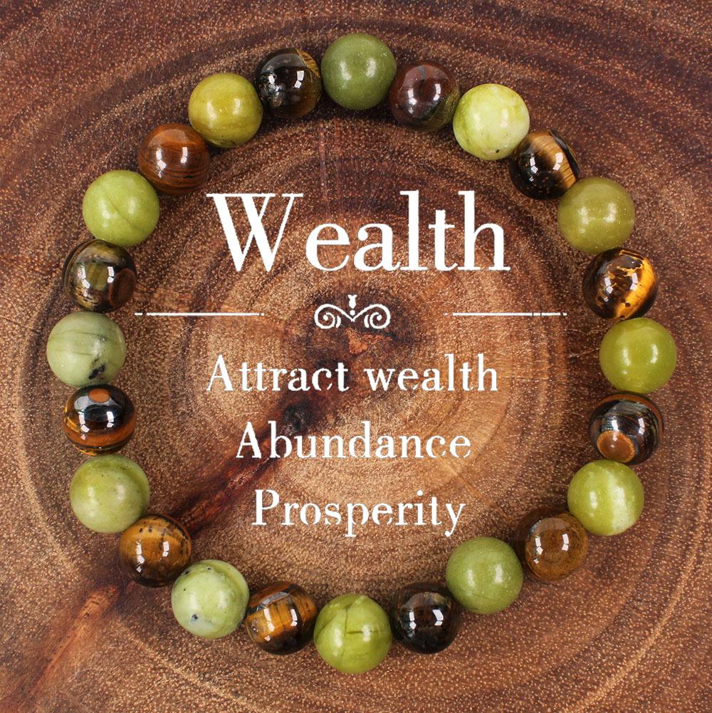 JYL TS Bracelet Unisex  Handmade Beads Enhances Craftsmanship And Positive Energy L0642 зеленый папоротник