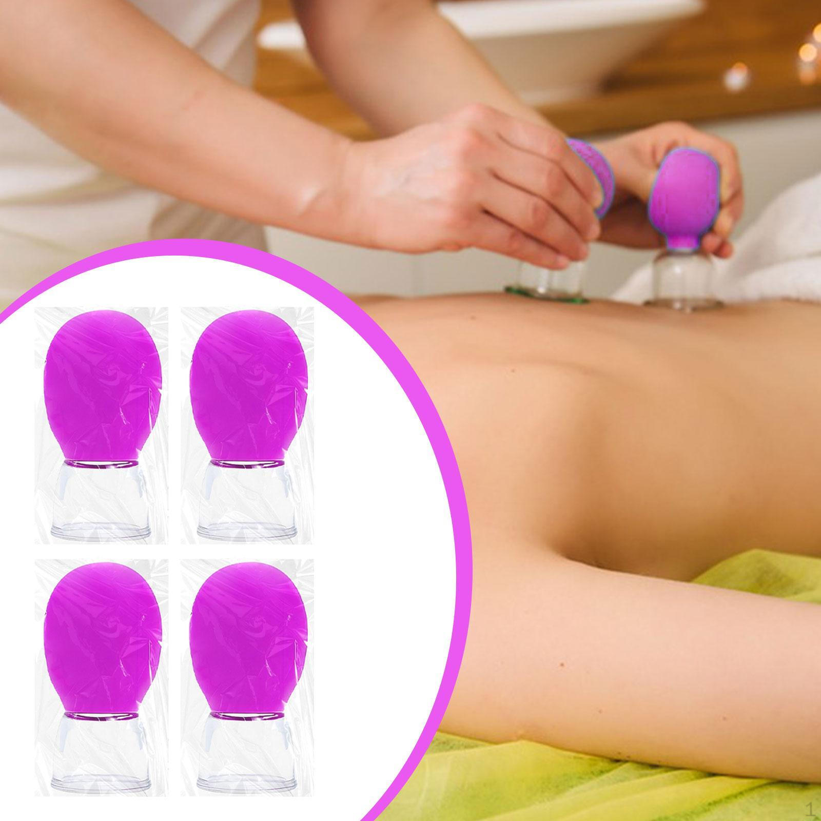 

4 штуки Массаж чашками Набор для вакуумного массажа лица, Диаметр 1,18 дюйма, Набор с сильным всасыванием фиолетовый