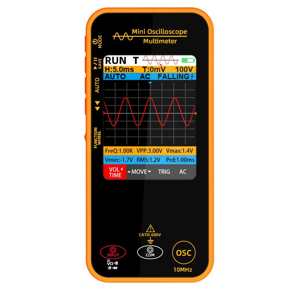 Digital Multimeter Graphical Oscilloscope with 33 Inch Color Display and 10MHZ Frequency Testing for Electrical Measurements