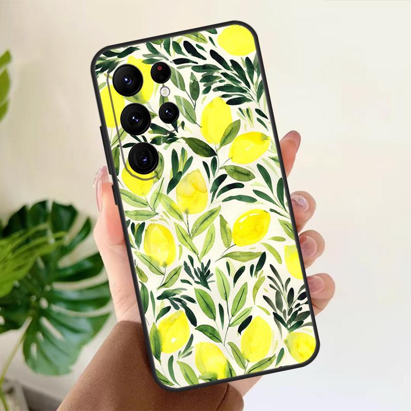 

Lemon Fruit Case For Samsung Galaxy S22 Ultra S20 FE S21 FE S8 S9 S10 Plus Note 10 20 S23 Ultra Cover Galaxy Note 10