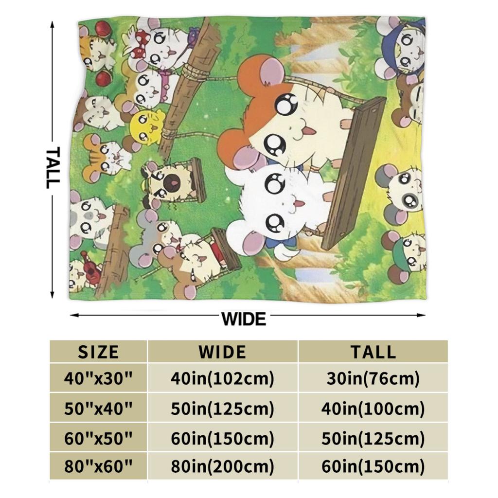 Cute Hamtaro Plush Blankets Child Flannel Throw Blanket For Living Room Warm Soft ized Quality Bedspread Gift