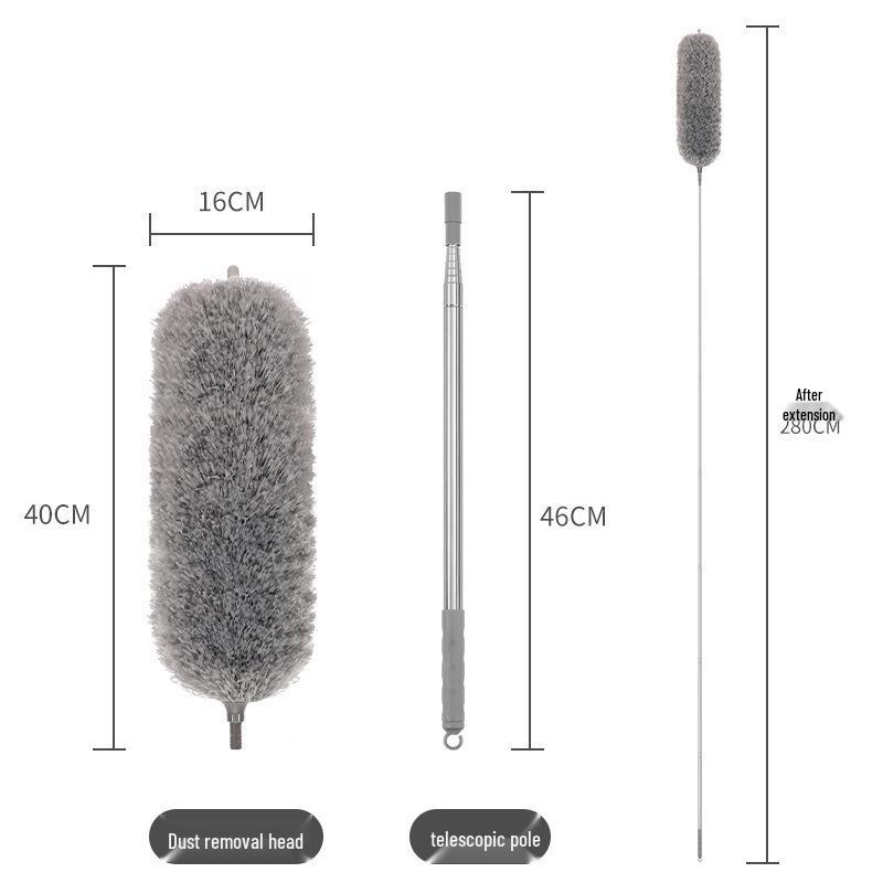 Telescopic Feather Duster for Ceiling and Household Dust Cleaning