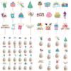 Cake Birthday Happy Toppers With Paper Flags For Party Decoration Set Of 12