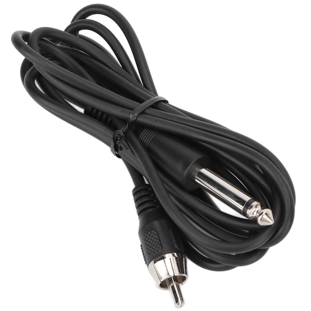 5.9ft RCA Tattoo Clip Cord Professional Flexible Silicone Tattoo Machine Clip Cord AccessoriesBlack