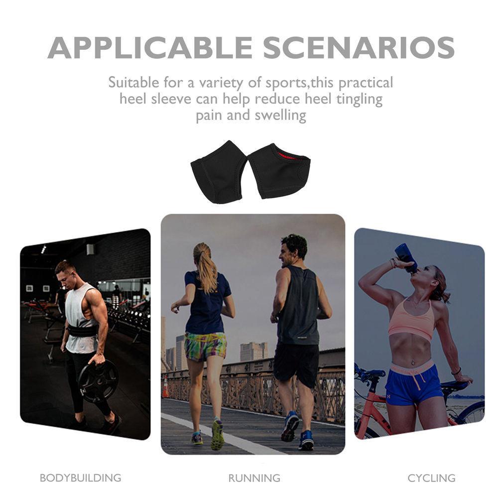 1Pair Plantar Fasciitis Heel Protectors, Heel Cushion Support for Heel Pain Relief, Achilles Tendinitis, Foot Pain, Dry Feet