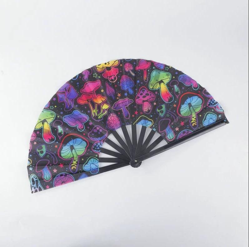 

Rave Fan Festival Fan Hand Fans Foldable Kung Fu Fan Large Phantom Clack Fan Folding Fans Craft Hand Fans for Party Line Dance