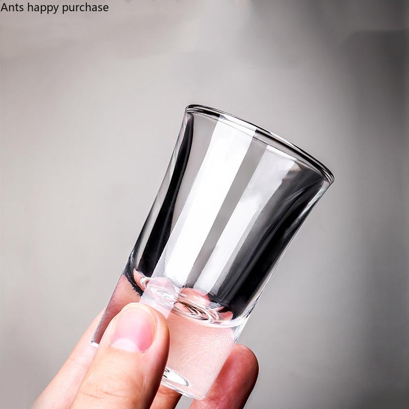15ml Wine Glass 100ml Hip Flask Drinkware Dispenser Wine Glass Set Combination Transparent Glass Cup Wine Set Exquisite Gift