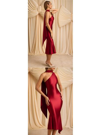 2026 Summer Stylish Backless Long Dress - European & American Fashionable Evening Gown