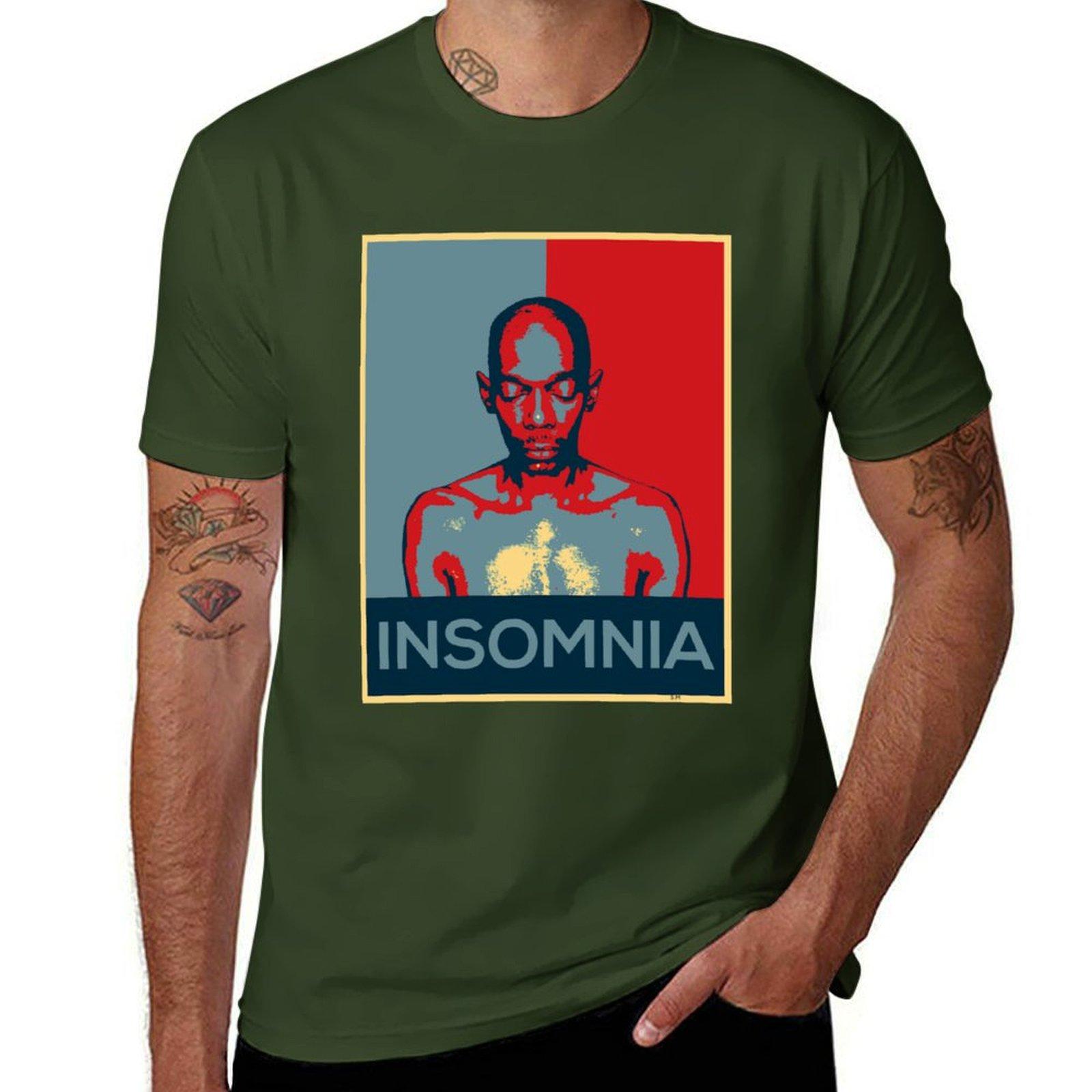 Insomnia Faithless Футболки заготовки винтажная хиппи одежда быстросохнущая дизайнерская футболка мужская L