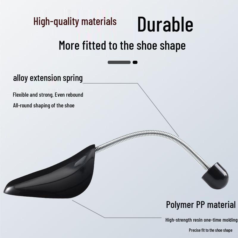 Elastic Adjustable Shoe Stretcher for Leather Shoes and Sneakers - Plastic Spring Shoe Shaper