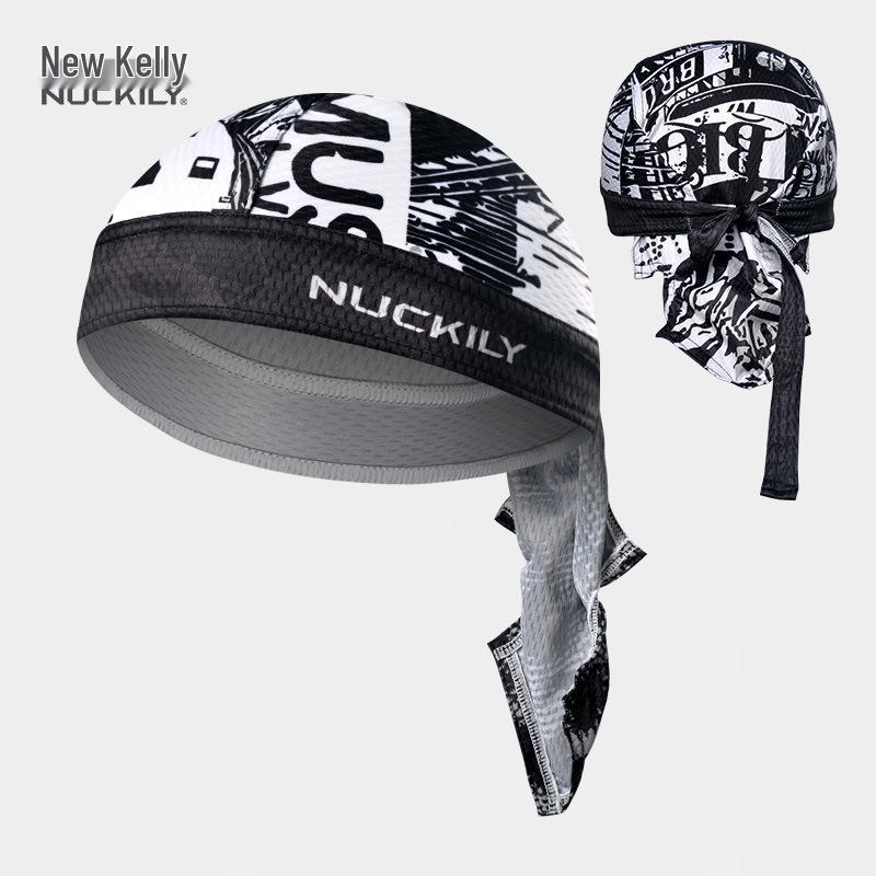 NUCKILY Unisex Sweat-Wicking Sports Headband & Pirate Cap - Hip Hop, Cycling, Dance, and Sun Protection. One Size