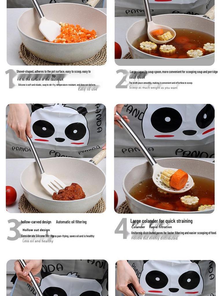 33-Piece High-Temp Resistant Silicone Utensil Set with Non-Stick Spatula & Stainless Steel Cutlery