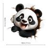 HD 3D Panda Car Stickers Scratch Covering UV Cartoon Car Body Door Stickers Personalized Creative 3D Electric Car Stickers