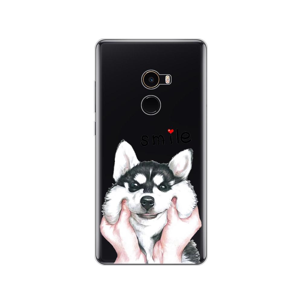 Pouzdro pro Xiaomi Mix 2 Soft Silicon TPU Pouzdro pro Xiaomi Mi Mix 2 Mix2 Zadní kryt Ochranný zadní kryt Transparentní Coque Shell