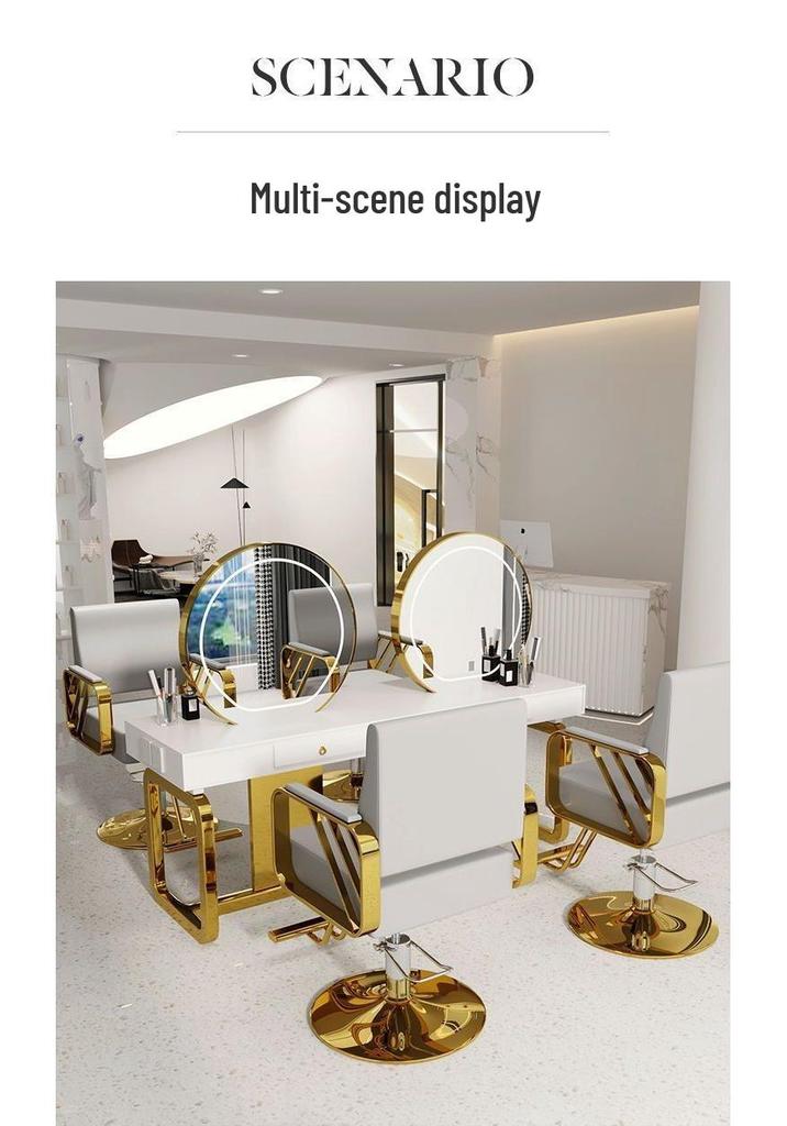 High-End Reclining & Liftable Barber Chair for Salon and Hairdressing