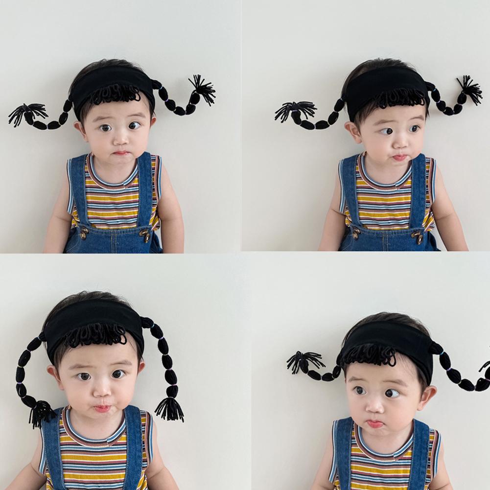 Children's Funny Hair Band Personality Trend Headband Super Black Korean Baby Hair Headwear Acc I5X1