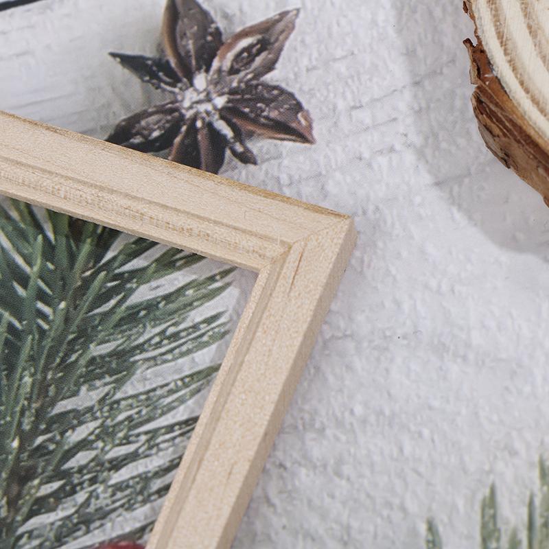 1/12 Dollhouse Miniature Wood Photo Frame Simulation Furniture Model Accessories