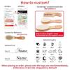 Name Bamboo Hair Brush Women Mini Bamboo Comb Paddle Detangling HairBrush with Nylon P Wood Comb Brosse Cheveux Femme