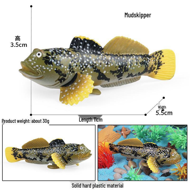Marine Animal Fish Model Toy: Salmon, Largemouth Bass & Tuna for Aquarium Decoration