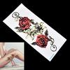 Fake Temporary Tattoo Sticker Red Rose Flower Arm Body Waterproof Women Art