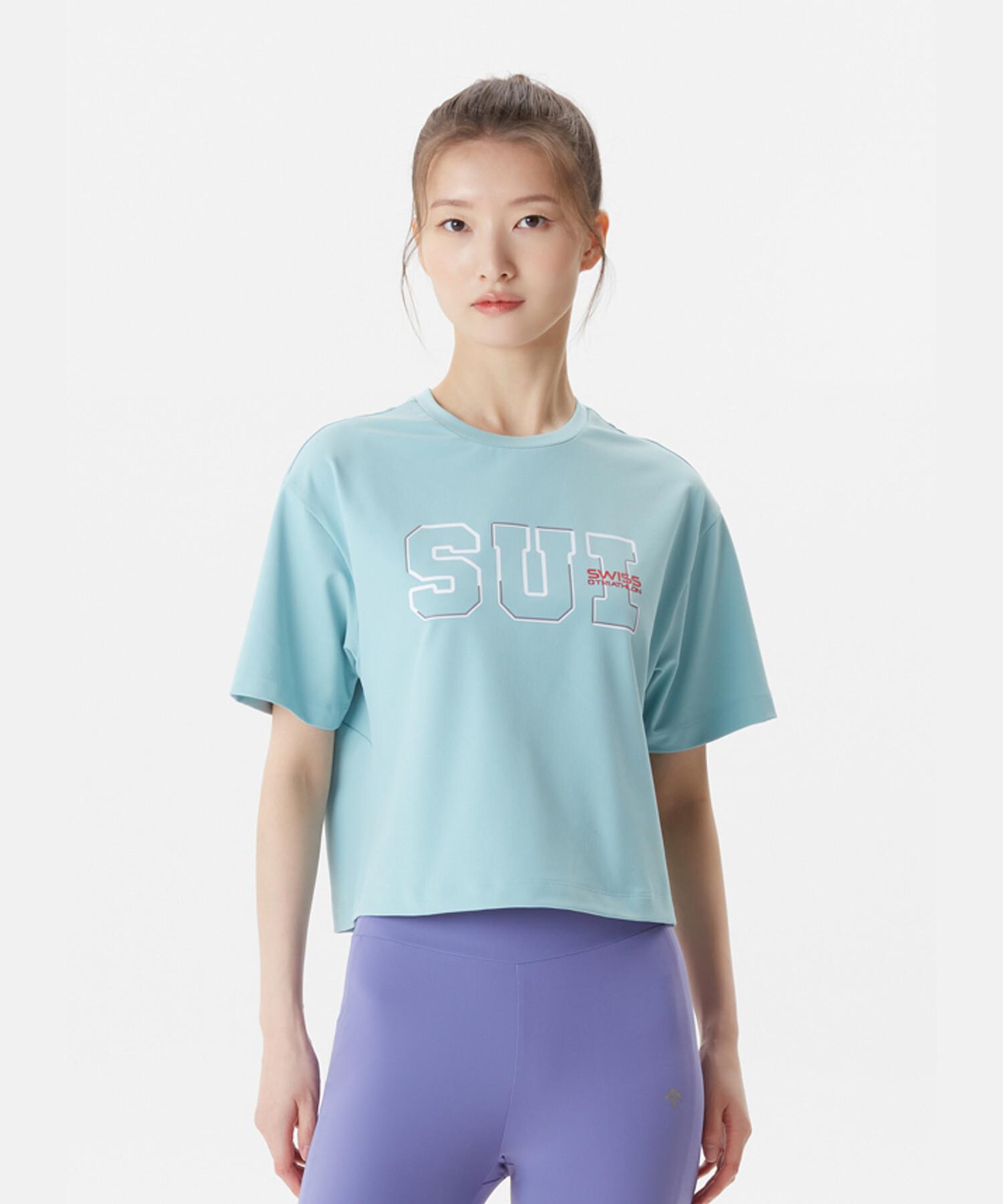 Descente Sui Team Women S Crop T-Shirt Mint (Sp222Its53) Mnt0/85