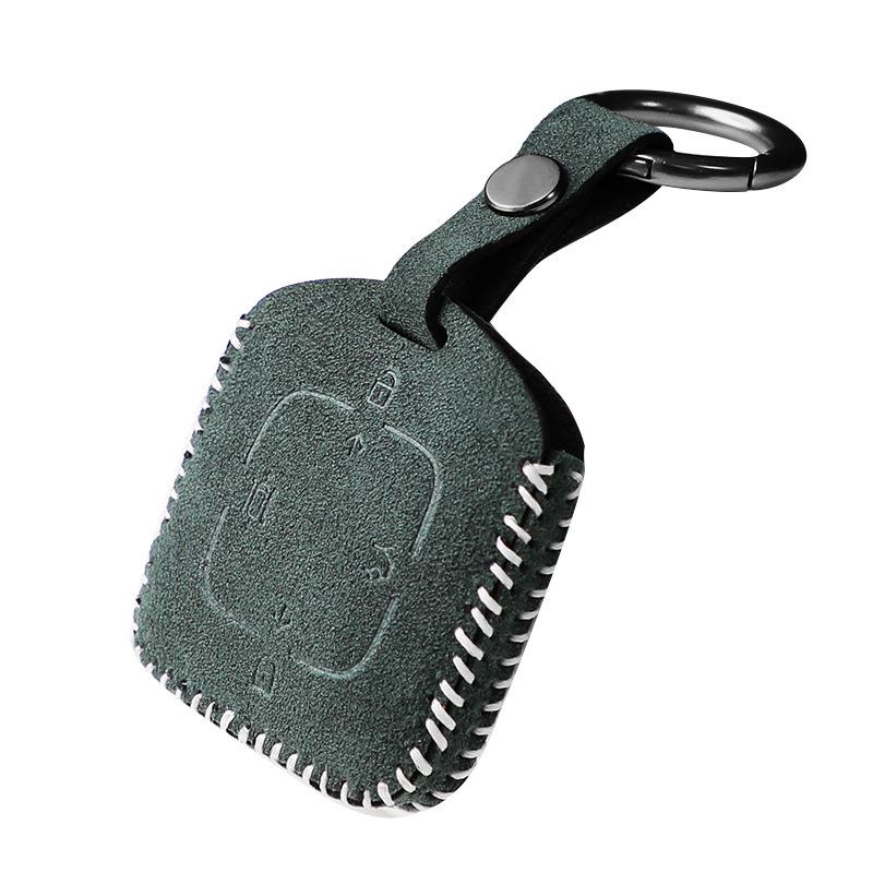 Für Zeekr 7X 001 X 007 009 007Gt Auto Schlüsselhülle Wildleder Leder Schlüsseltasche Auto Fernbedienung Schlüssel Schutzhülle Dekor Zubehör