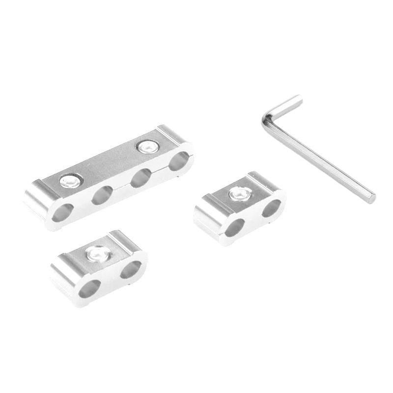 Universal Aluminum Alloy Spark Plug Wire Separator Kit With Fixed Clips For Car Engine Maintenance