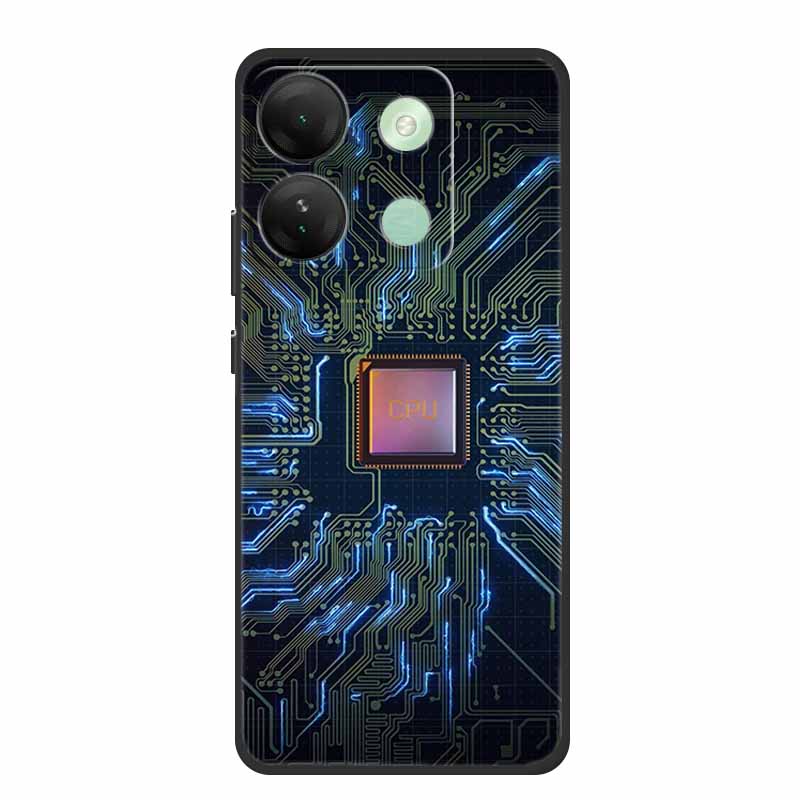 For Infinix Smart 7 HD Plus Case Black Silicone Soft Back Cover Case For Infinix Smart 7 Plus HD Phone Case Smart7 HD 7Plus Capa