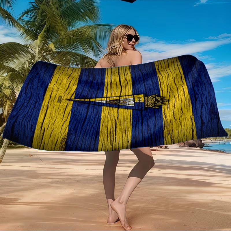 Cadiz Cf Badge Design Beach Towel Microfiber Beach Towel, Lightweight and Quick-Dry, for Summer Travel, Swimming Pool Fan Birthday Gift