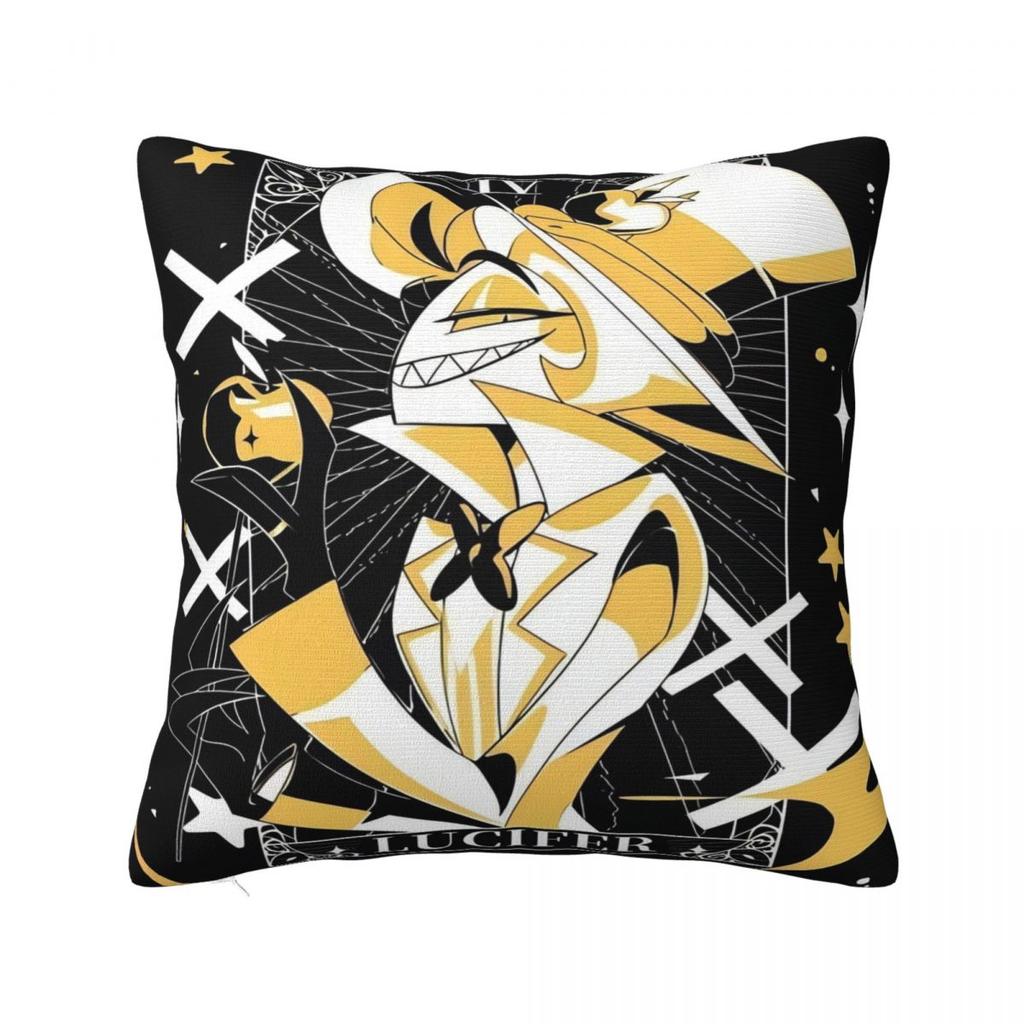 Pillow Case Cartoon H-Hazbin HotelS Soft Pillow Cover Novelty Cushion Cover Custom DIY Pillowcases For Living Room Chair