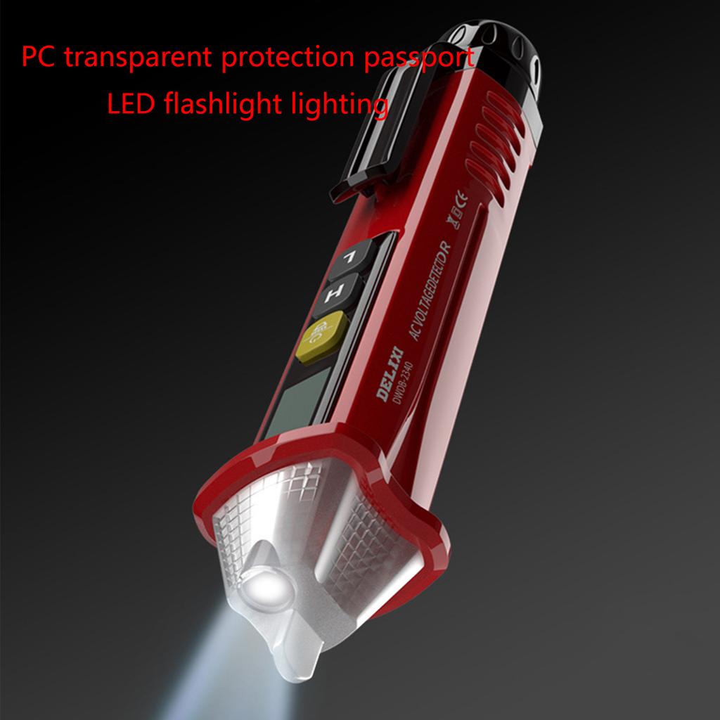 Digital Voltage Tester 90-1000V Multifunctional Pen Tester with Sound Light Alarm Live/Null- Wire Judgment for Household
