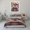 Cat Forming Heart Gesture Printed Duvet Cover Set1 Duvet Cover+2 Pillowcasemulti Size Bedroom Bedding Decor Luxury Gifts