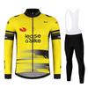 Jumbo Team Autumn Long Sleeve New Racing  Spring Long Cycling Jersey Set Bike Cycling Bicycle Clothing Uniform Ropa Ciclismo