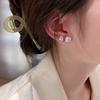 Silver Needles, Ear Holes, No Removal of Cochlear Earrings, Women's Zircon Super Flash Earrings, Women's Niche High-end Small Bone Earrings.